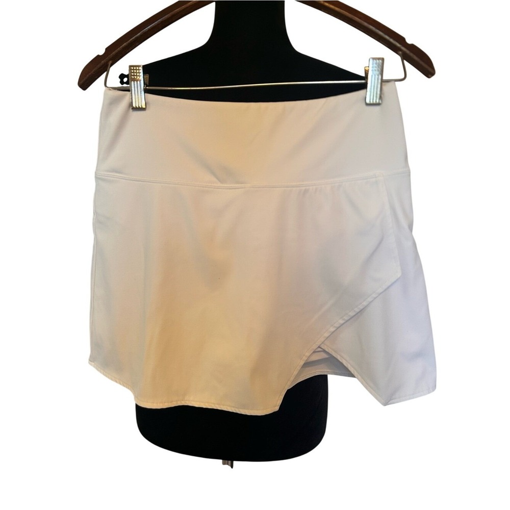 Savvi White Athletic Tennis Golf Skort with Overlap Panel Size‎ Small